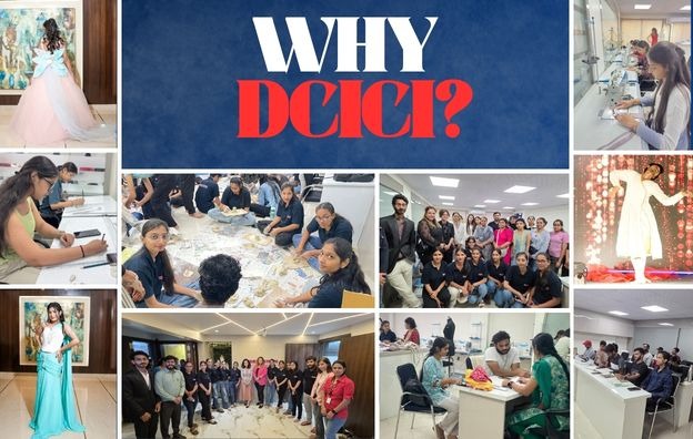 fashion designing students training and placement support at dcici indore institute