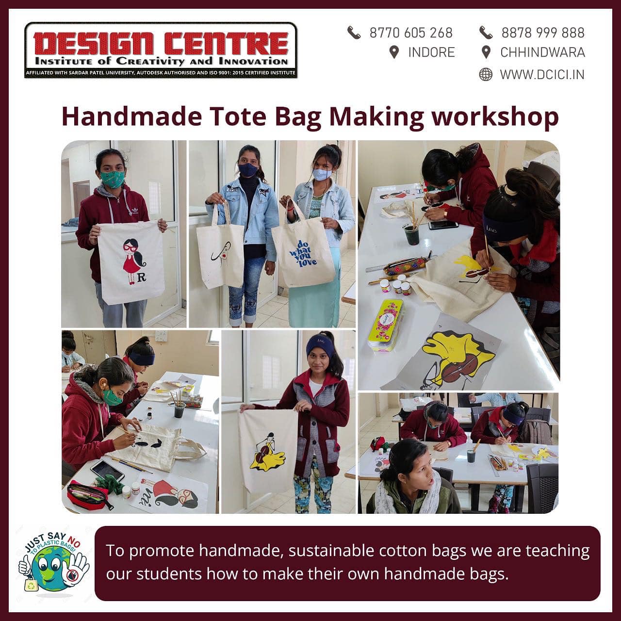 Homemade Tote bag making workshop