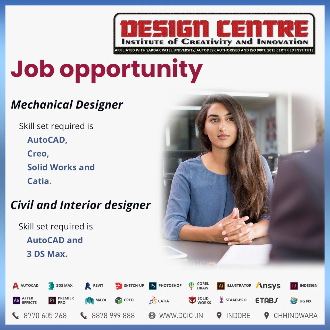 Job Opportunity  for Design Centre student